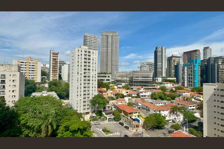 Vista da Sacada de kitnet/studio para alugar com 1 quarto, 28m² em Jardim das Bandeiras, São Paulo