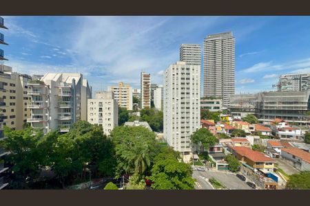 Vista da Sacada de kitnet/studio para alugar com 1 quarto, 28m² em Jardim das Bandeiras, São Paulo
