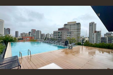 Studio para alugar com 28m², 1 quarto e sem vagaPiscina