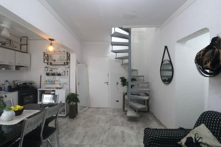 Sala de apartamento para alugar com 2 quartos, 100m² em Jardim Tres Marias, Guarujá