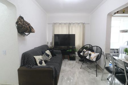 Sala de apartamento para alugar com 2 quartos, 100m² em Jardim Tres Marias, Guarujá