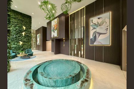 Apartamento à venda com 112m², 2 quartos e 2 vagas Apartamento à venda com 112m², 2 quartos e 2 vagasHall Social Bloco