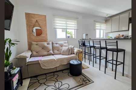 Sala de apartamento à venda com 2 quartos, 48m² em Vila Guiomar, Santo André