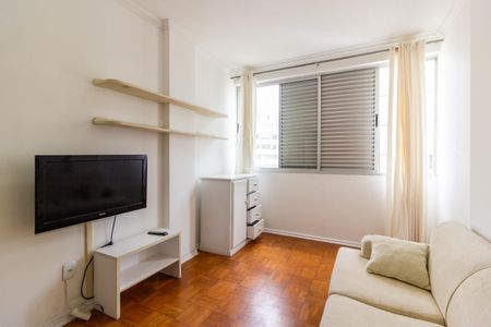 Sala de TV de apartamento para alugar com 1 quarto, 50m² em Pompeia, São Paulo