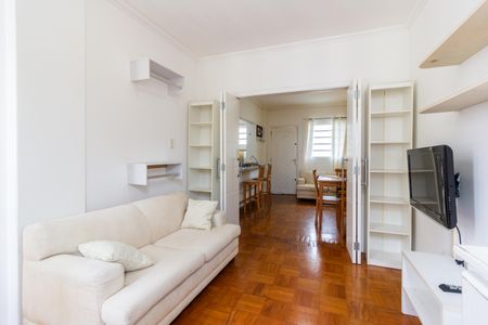 Sala de TV de apartamento para alugar com 1 quarto, 50m² em Pompeia, São Paulo
