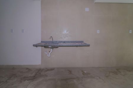 Detalhe da cozinha de apartamento para alugar com 1 quarto, 38m² em Jardim Itapark Velho, Mauá