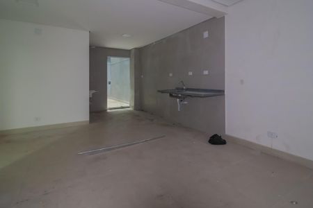 Sala/Sala de jantar/Cozinha de apartamento para alugar com 1 quarto, 42m² em Jardim Itapark Velho, Mauá
