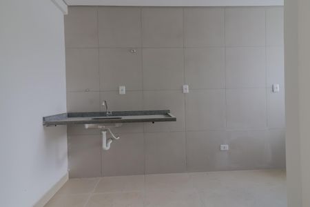 Detalhe da cozinha de apartamento para alugar com 1 quarto, 41m² em Jardim Itapark Velho, Mauá