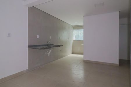 Sala/Sala de jantar/Cozinha de apartamento para alugar com 1 quarto, 36m² em Jardim Itapark Velho, Mauá