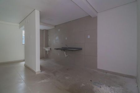Sala/Sala de jantar/Cozinha de apartamento para alugar com 2 quartos, 44m² em Jardim Itapark Velho, Mauá