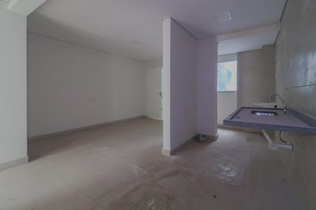 Sala/Sala de jantar/Cozinha de apartamento para alugar com 2 quartos, 44m² em Jardim Itapark Velho, Mauá
