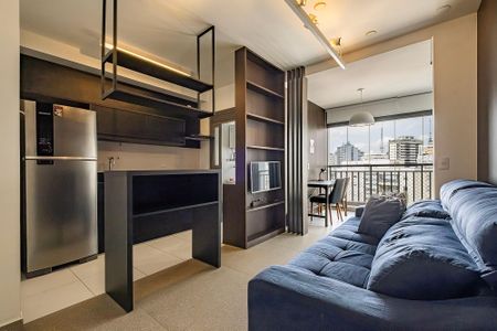 Sala/Cozinha de apartamento para alugar com 1 quarto, 47m² em Vila Anglo Brasileira, São Paulo