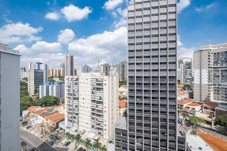 Sala/Cozinha - VIsta de apartamento para alugar com 1 quarto, 47m² em Vila Anglo Brasileira, São Paulo