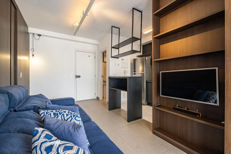 Sala/Cozinha de apartamento para alugar com 1 quarto, 47m² em Vila Anglo Brasileira, São Paulo