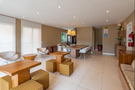 Apartamento para alugar com 49m², 2 quartos e 1 vagaÁrea comum - Salão de festas