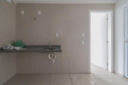 Sala/Sala de jantar/Cozinha de apartamento para alugar com 1 quarto, 38m² em Jardim Itapark Velho, Mauá