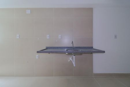 Sala/Sala de jantar/Cozinha de apartamento para alugar com 1 quarto, 39m² em Jardim Itapark Velho, Mauá