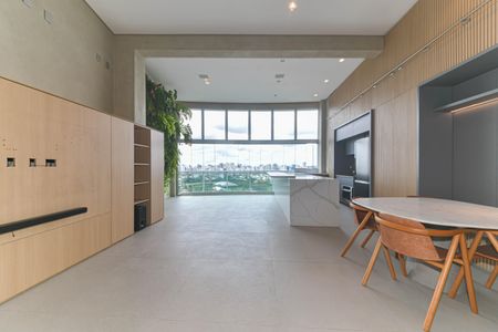 Sala de apartamento à venda com 1 quarto, 95m² em Cidade Monções, São Paulo