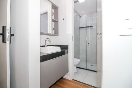 Banheiro de apartamento para alugar com 1 quarto, 30m² em Barra Funda, São Paulo