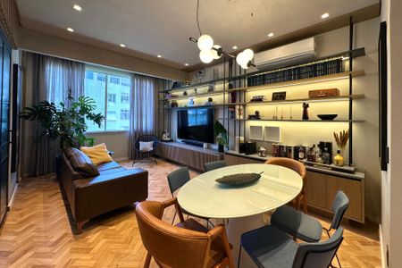 Sala de apartamento à venda com 3 quartos, 100m² em Leme, Rio de Janeiro