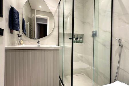 Apartamento à venda com 110m², 3 quartos e 1 vaga Apartamento à venda com 110m², 3 quartos e 1 vagaBanheiro Social