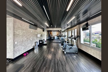 Apartamento para alugar com 36m², 1 quarto e 1 vaga Apartamento para alugar com 36m², 1 quarto e 1 vagaAcademia