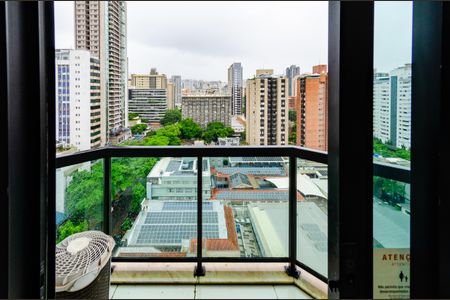 Varanda de apartamento para alugar com 1 quarto, 45m² em Funcionários, Belo Horizonte