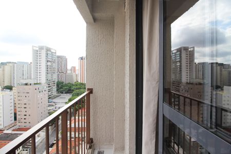 Studio para alugar com 32m², 1 quarto e sem vagaVaranda