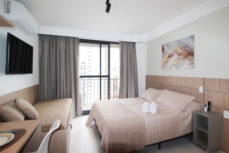 Studio para alugar com 32m², 1 quarto e sem vagaSuíte 