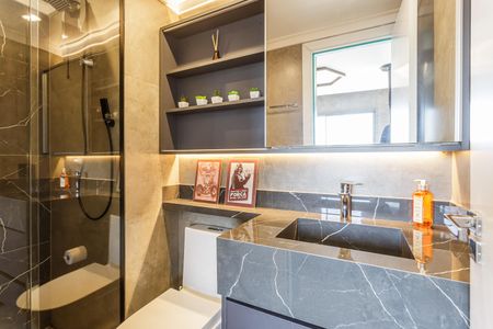 Casa de condomínio à venda com 27m², 1 quarto e sem vaga Casa de condomínio à venda com 27m², 1 quarto e sem vagaBanheiro