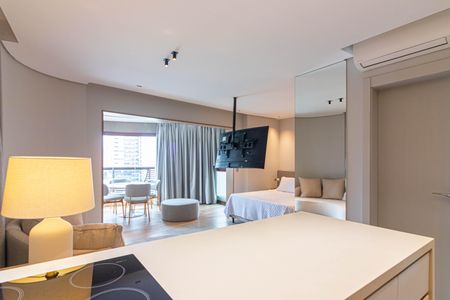 Sala de apartamento para alugar com 1 quarto, 47m² em Itaim Bibi, São Paulo