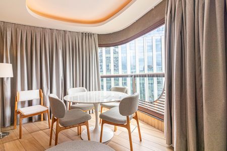 Sala de Jantar de apartamento para alugar com 1 quarto, 47m² em Itaim Bibi, São Paulo
