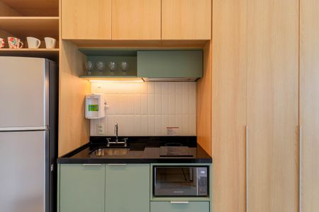 Studio para alugar com 29m², 1 quarto e sem vaga Studio para alugar com 29m², 1 quarto e sem vagaCozinha