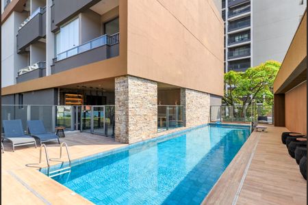 Studio para alugar com 29m², 1 quarto e sem vaga Studio para alugar com 29m², 1 quarto e sem vagaÁrea comum - Piscina
