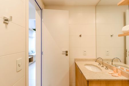 Studio para alugar com 29m², 1 quarto e sem vaga Studio para alugar com 29m², 1 quarto e sem vagaBanheiro