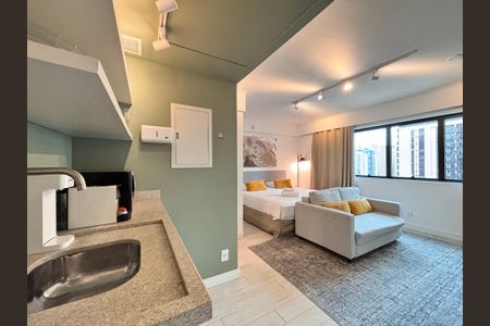 Studio à venda com 32m², 1 quarto e 1 vagaStudio