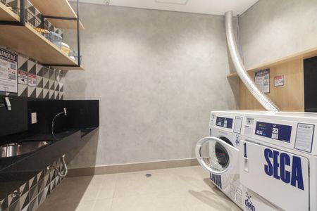 Studio à venda com 27m², 1 quarto e sem vagaÁrea Comum - Lavanderia 