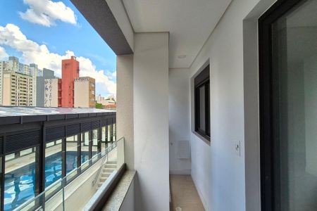 Varanda da Sala  de apartamento para alugar com 1 quarto, 46m² em Centro, Campinas
