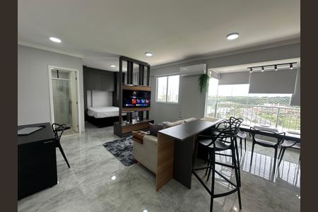 Sala de apartamento para alugar com 1 quarto, 45m² em Bethaville I, Barueri