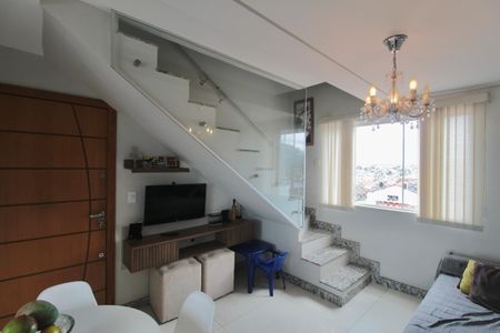 Sala de apartamento à venda com 2 quartos, 90m² em São João Batista, Belo Horizonte