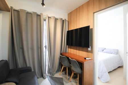 Sala de apartamento para alugar com 1 quarto, 27m² em Vila Nova Conceição, São Paulo