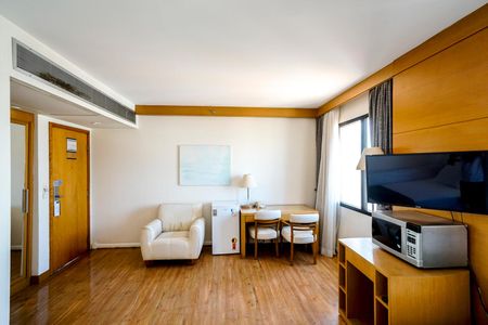 Studio à venda com 28m², 1 quarto e 1 vagaQuarto e sala