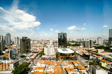 Vista da sala de kitnet/studio à venda com 1 quarto, 28m² em Tatuapé, São Paulo