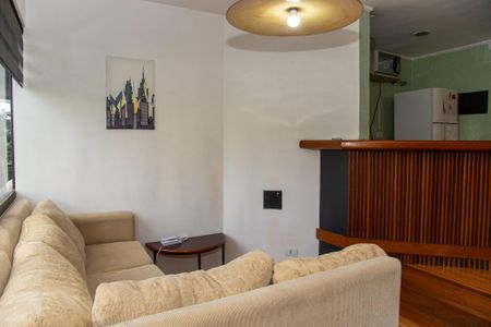 Sala de apartamento para alugar com 1 quarto, 50m² em Brooklin Novo, São Paulo