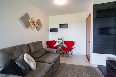 Sala de apartamento para alugar com 2 quartos, 60m² em Gávea, Uberlândia