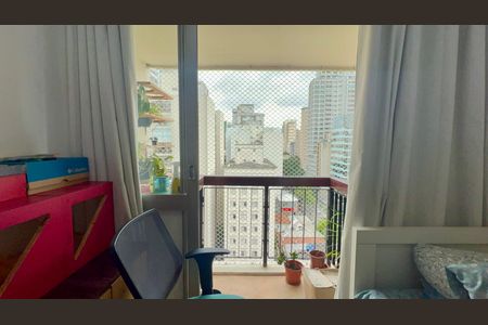 Apartamento à venda com 61m², 2 quartos e 1 vagaSacada do quarto