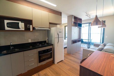 Sala/Cozinha de kitnet/studio para alugar com 1 quarto, 50m² em Vila Clementino, São Paulo