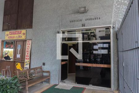 Apartamento para alugar com 40m², 1 quarto e sem vagaFachada e portaria