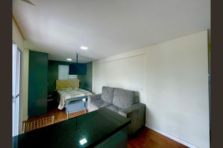 Studio à venda com 34m², 1 quarto e 1 vagaDetalhe da sala