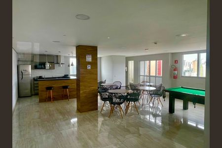 Studio à venda com 34m², 1 quarto e 1 vagaSalão de Festas